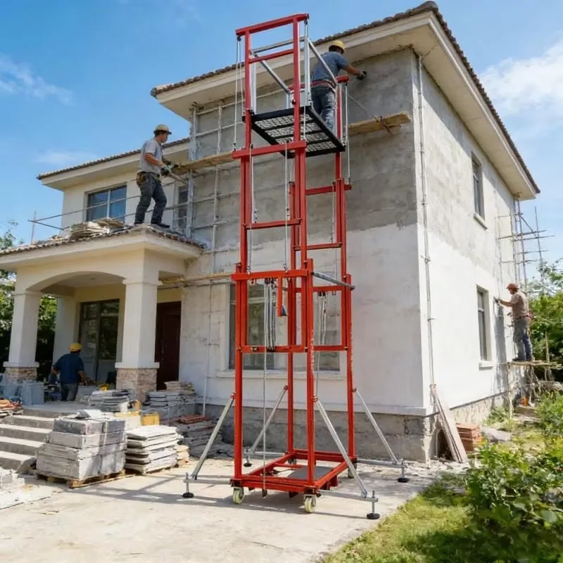 Electric Scaffolding Lifting Platform 6 Meters 12 Meters Portable Electric Scaffolding Hoist